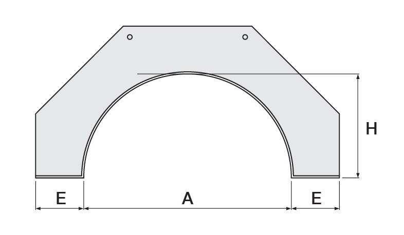 Special Semi-Circular Arch Lintel Diagram