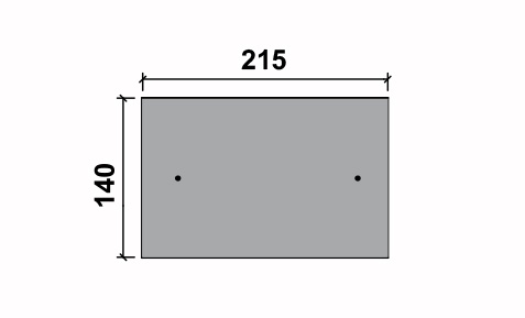 Prestressed Concrete Standard Duty Lintel Diagram 140x215 RW22