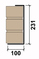 Stressline Single Leaf External Solid Wall 100 Cavity Channel Lintel Diagram