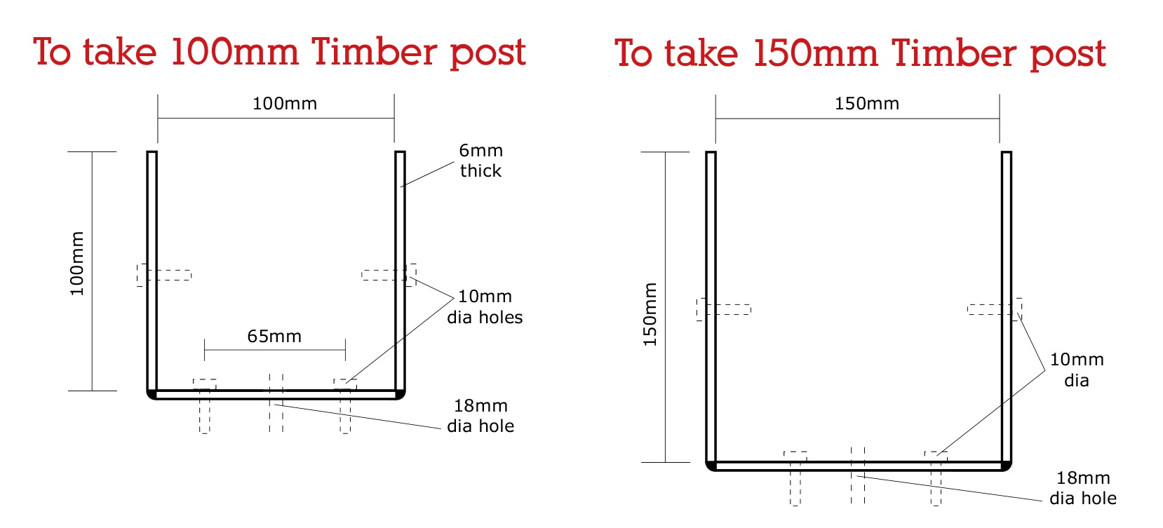 Timber Post Type 1 Diagram