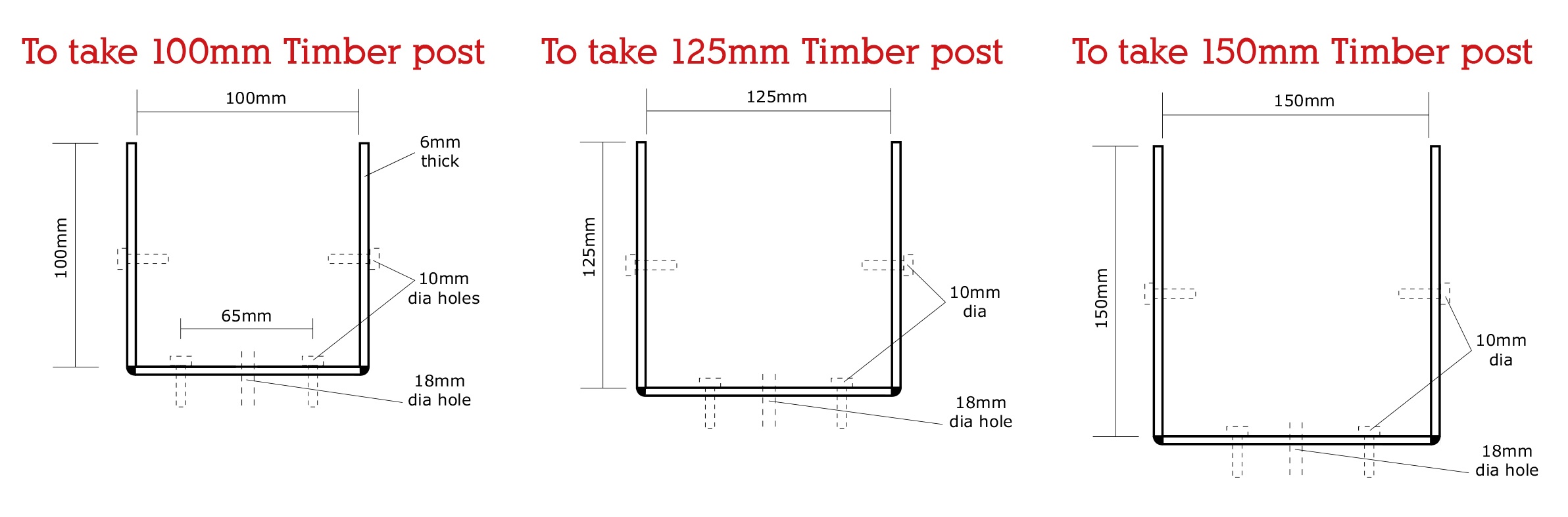 Timber Post Support S1 Diagram