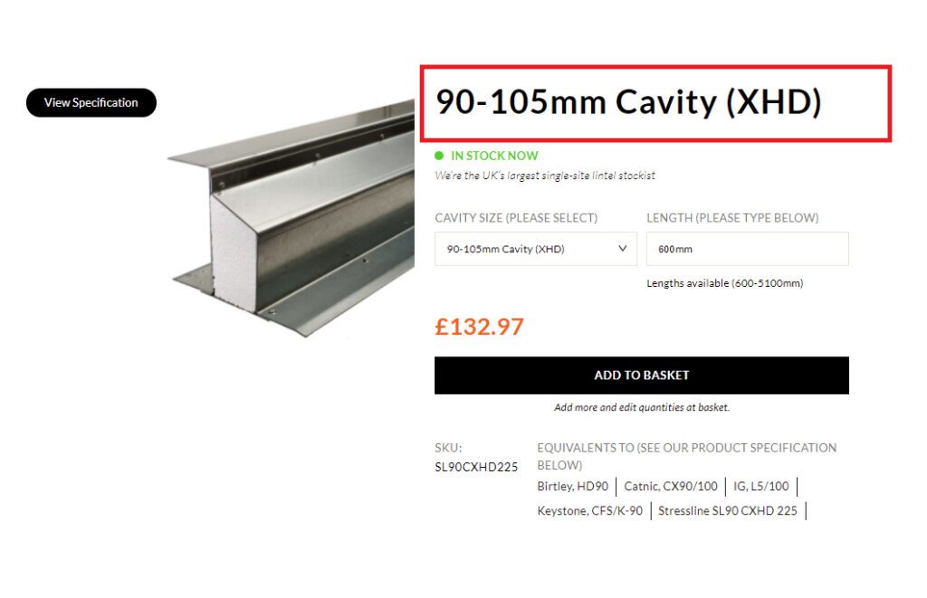 Technical Data UK Lintels Catnic Steel Lintels